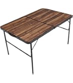 Amazon | ロゴス(LOGOS) Old Wooden 丸洗いダイニングテーブル 9060